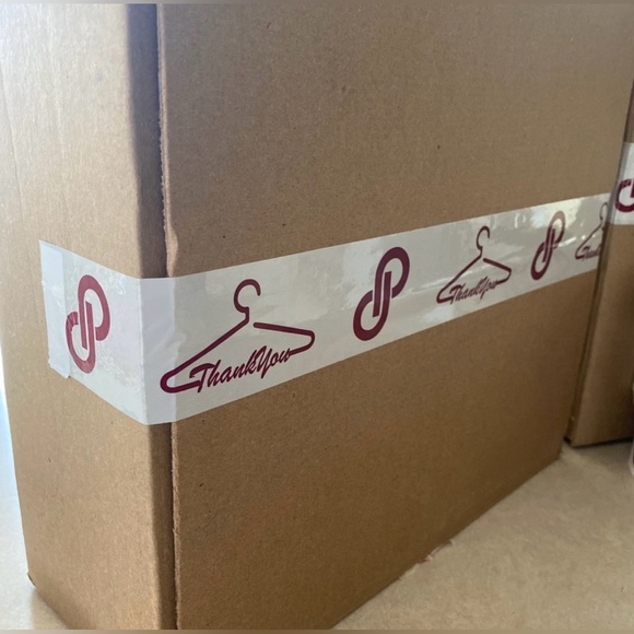 3 FOR $15 Roll Of Custom Printed Packing Tape With “Thank You” & POSHMARK LOGO - Picture 6 of 6